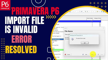 Primavera P6 The import file is invalid P6 Error: Import corrupted XER file error Resolved Finally