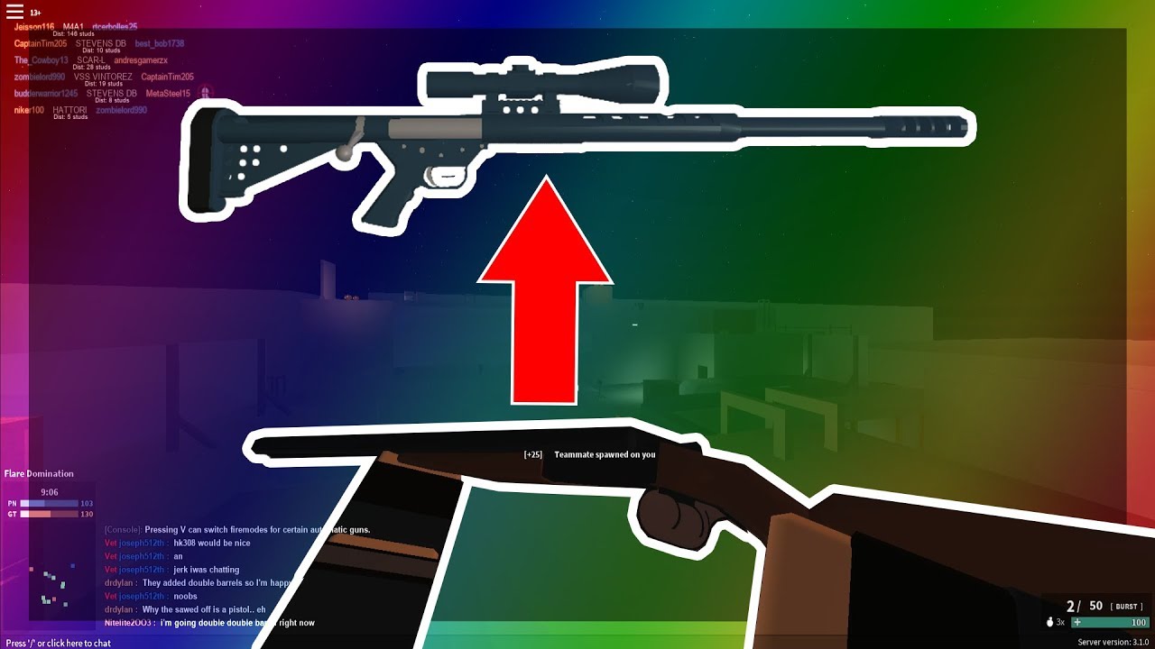 How To Turn Your Shotgun Into A Bfg 50 Phantom Forces Youtube - roblox phantom forces best shotgun