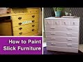 How to Paint Slick Furniture// No Sanding How to Paint Slick Furniture// No Sanding
