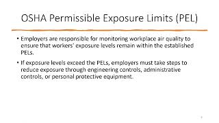 Episode 119 - OSHA Permissible Exposure Limits PEL