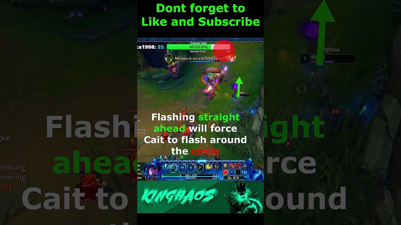 How to make the enemy flash for a clean Prediction with Thresh 