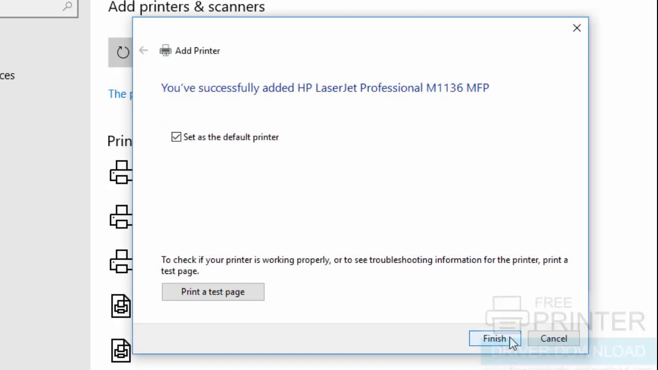 How To Install Hp Laserjet Pro M1136 Printer On Windows 10 Using Its Basic Driver Manually Youtube