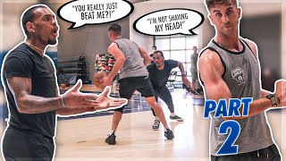 I Shave My Head If I lose! 1v1 Against NBA Player gets HEATED *Part 2*