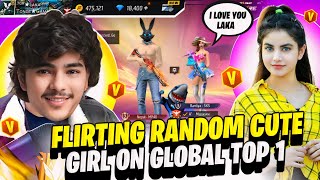Prank on Random Cute Girl By Global Player on Live - Garena free fire