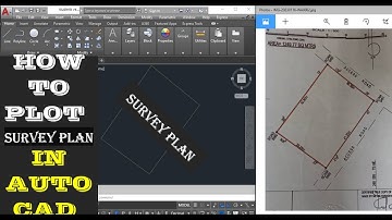 HOW TO PLOT SURVEY PLAN IN AUTOCAD