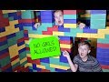 Boys Only GIANT LEGO FORT! No Girls Allowed