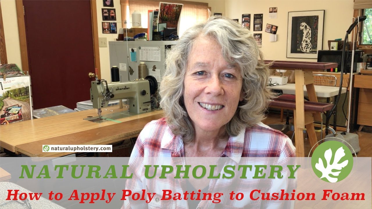 How to Apply Polyester Batting to Cushion Foam 