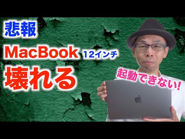 悲報】MacBook 12インチ（2017）壊れて起動しなくなった【修理見積もり