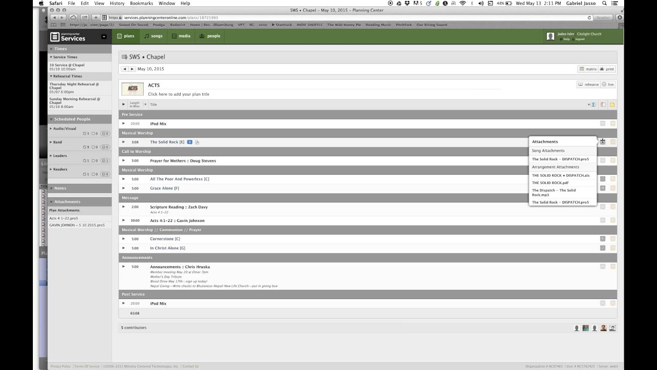 Citylight Tech • Planning Center + Pro Presentor
