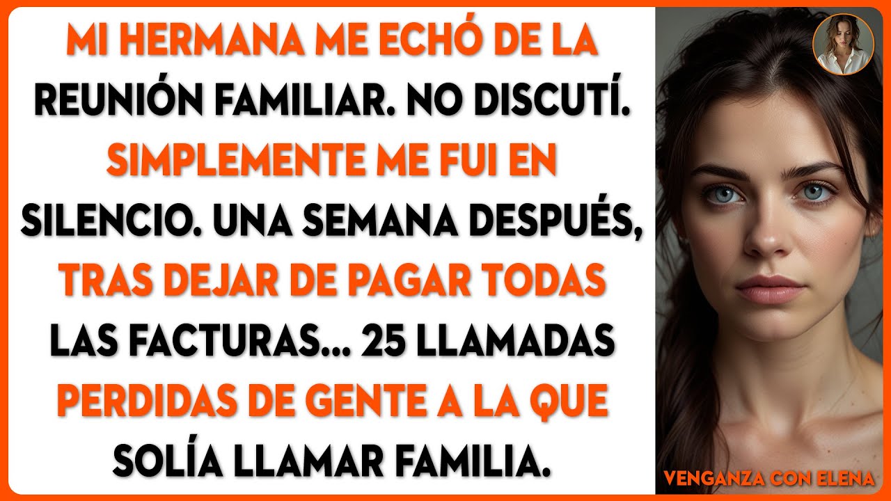 En la reunión familiar, mi hermana me echó de la casa, así que cancelé el pago de la hipoteca...