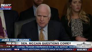 WATCH: Everyone Is Talking About John McCain's Bizarre Questioning To James Comey (FNN)