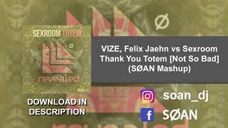 VIZE, Felix Jaehn vs Sexroom - Thank You Totem [Not So Bad] (SØAN Mashup) [FREE DOWNLOAD]