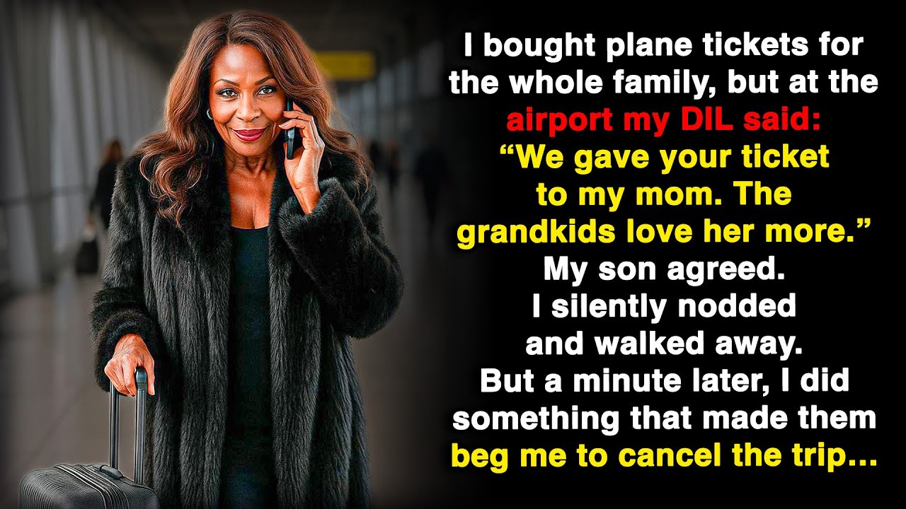 “We gave your ticket to my mom, the grandkids love her more.” A moment later…