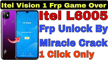 Itel Vision 1 (L6005) Frp Unlock With Miracle 2.82 Crack || New Trick 2023 || Ramu Mobile Solution