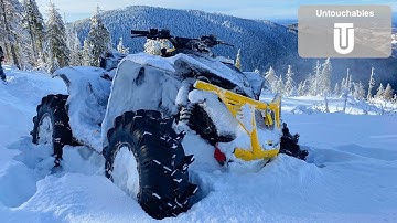 Deep Snow 😱 How Far Can We Make It? (Can Am Renegade,Outlander)