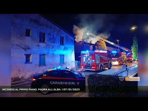 INCENDIO AL PRIMO PIANO, PAURA ALL'ALBA  | 07/01/2023