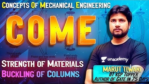 Buckling of Columns | Strength of Materials | Concepts of Mechanical Engineering | Marut Tiwari