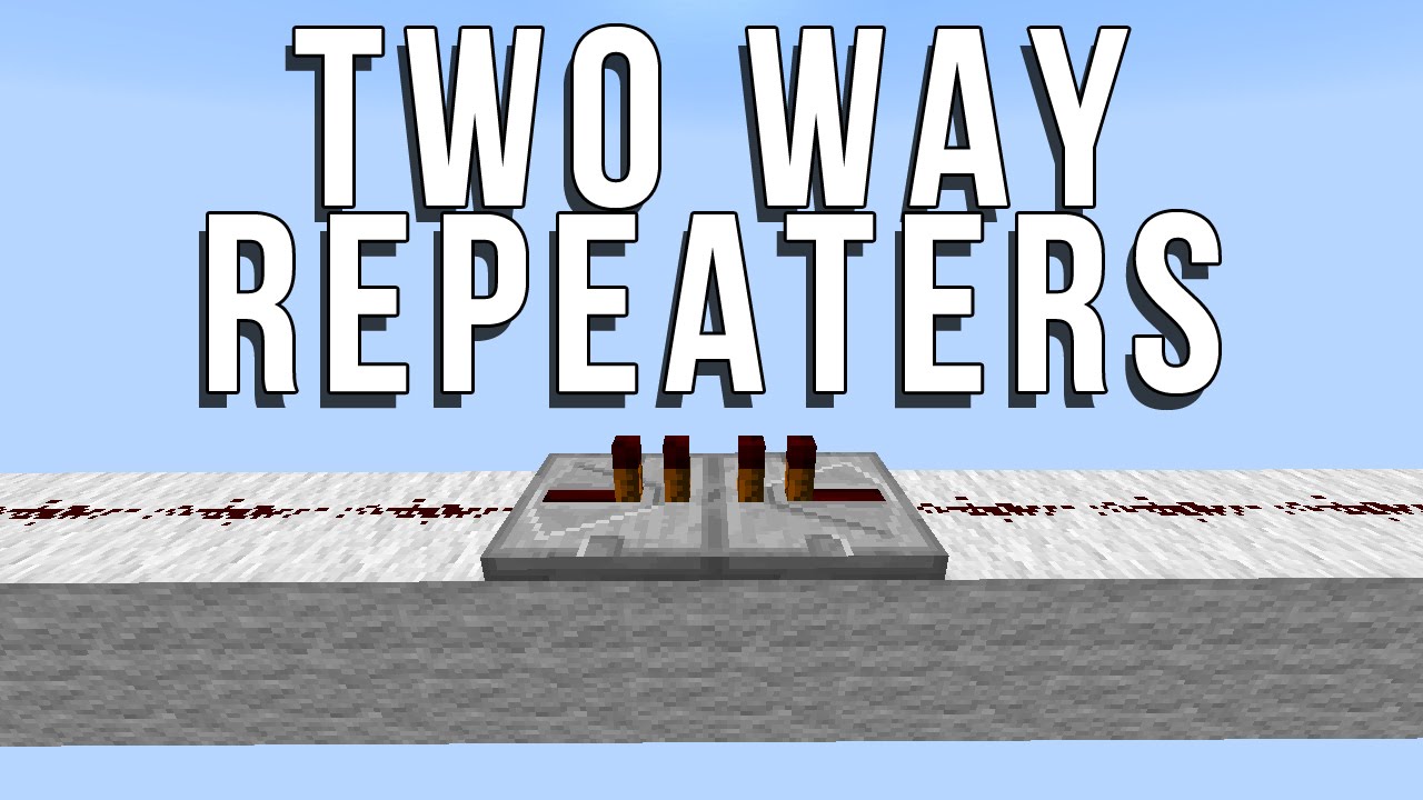 Repeaters in Meincraft: creation and application Repeaters in Meincraft: creation and application