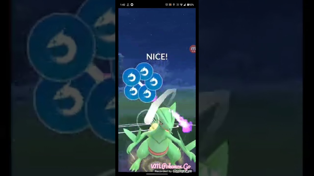 solo sceptile vs team rocket grunt in Pokemon Go | 