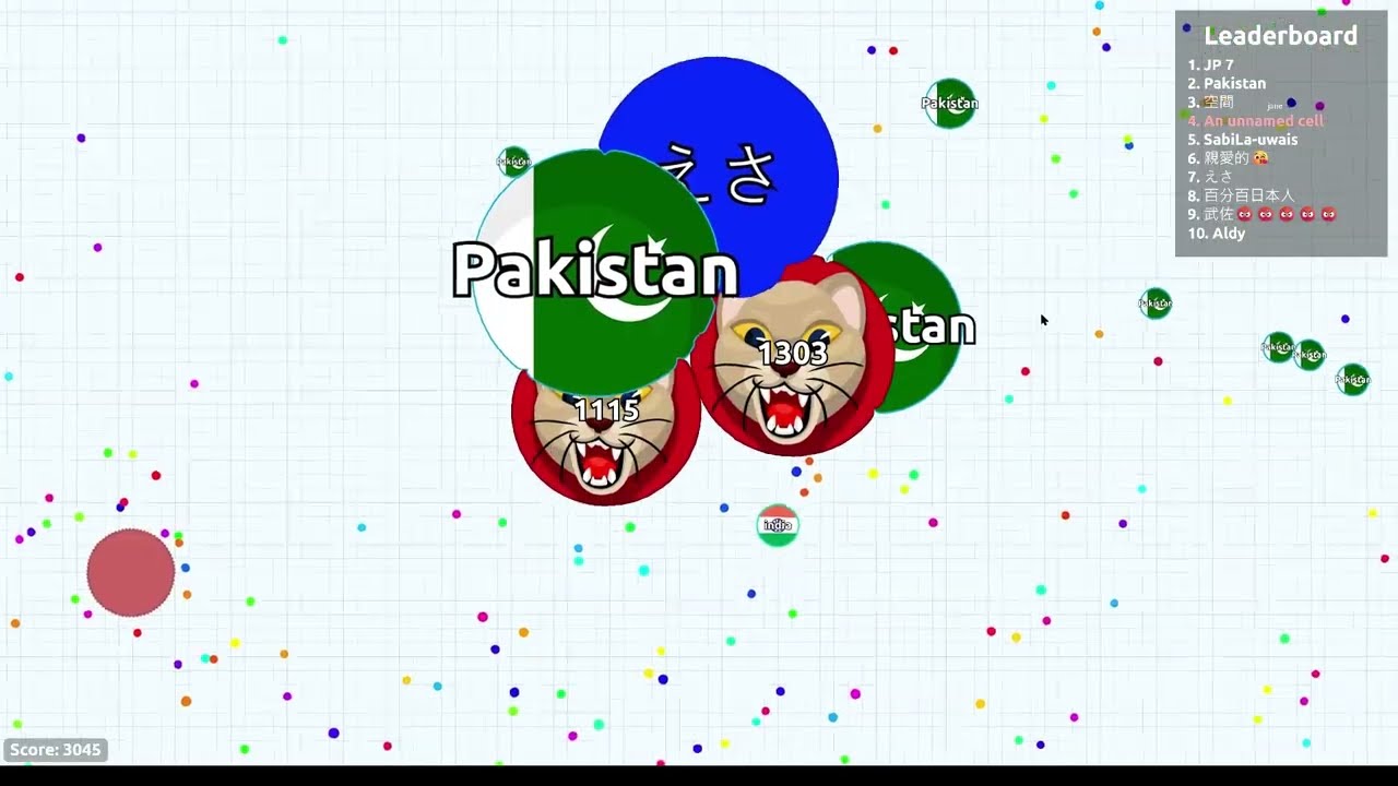 Destroying Teams in agario East Asia server