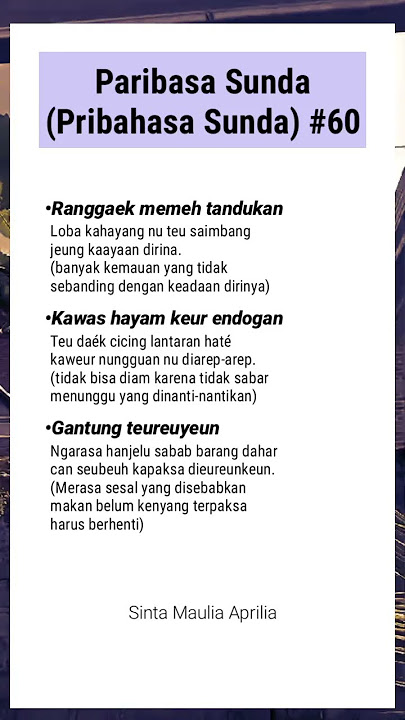 Paribasa Sunda ka60 #pribahasa #sukusunda #bahasasunda #keinginan #dunia #makan #endog #quotes #fypp