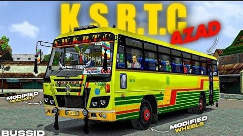 Brand New K.S.R.T.C Azad Built Bus Mod for Bussid | Download Now |