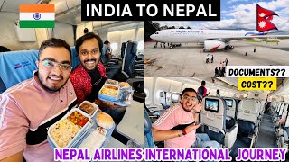 International Flight Journey | Delhi to Kathmandu in Nepal Airways A330-200🇮🇳🇳🇵 screenshot 4