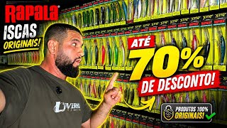 ATÉ 70% DE DESCONTOS NAS ISCAS RAPALAS!!! POUCAS UNIDADES!