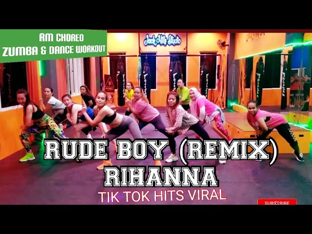RUDE BOY (KLEAN REMIX) - RIHANNA - TIK TOK HITS VIRAL| RULYA MASRAH ZUMBA u0026 DANCE WORKOUT CHOREO class=