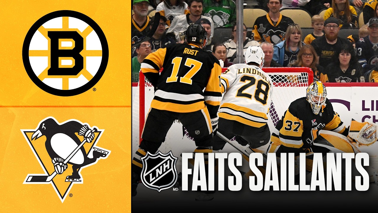 Bruins vs Penguins 08/03/26 | Faits saillants