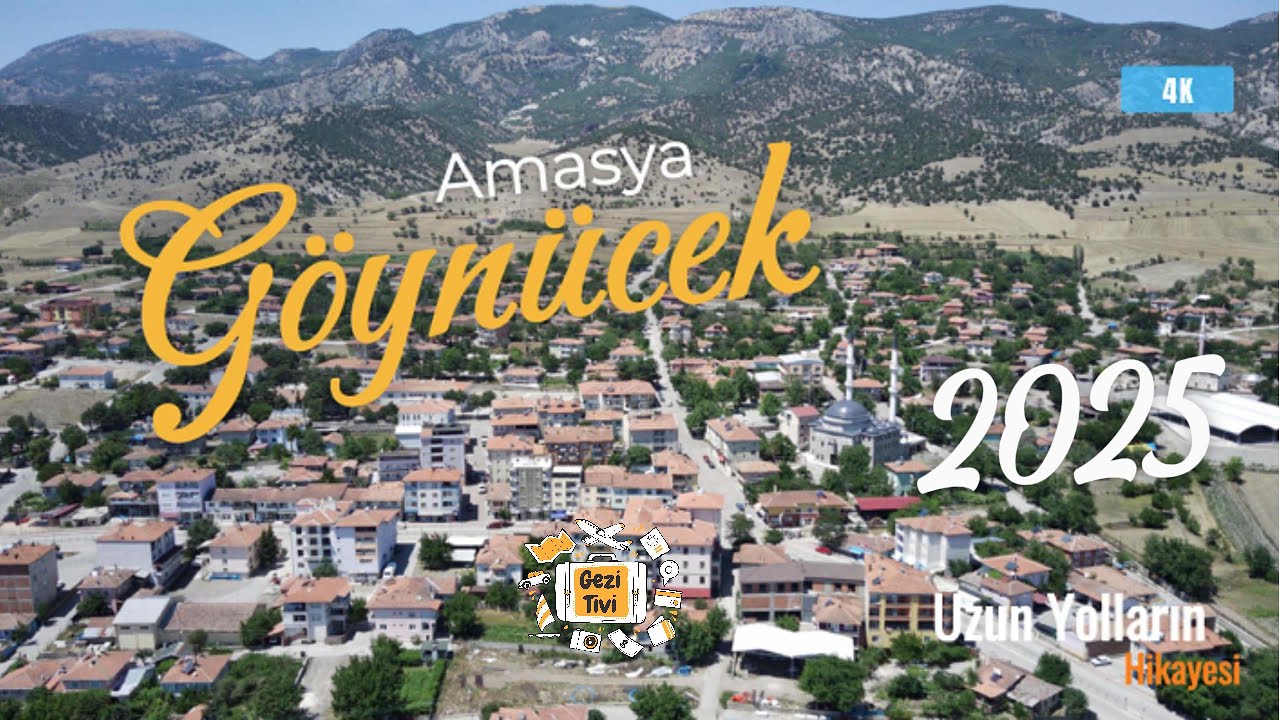 Amasya Göynücek'te 🚙 Araba ile Yol Çekimi 🎥 4K Sokaklar ve Manzaralar