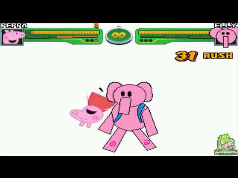 M.U.G.E.N - Peppa Pig VS Elly Fight Scene! Sparta Valise Remix (Extended Edition)