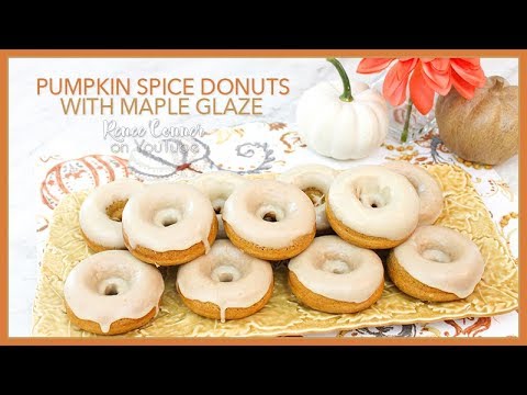 Pumpkin Spice Donuts with Maple Glaze | Renee Conner