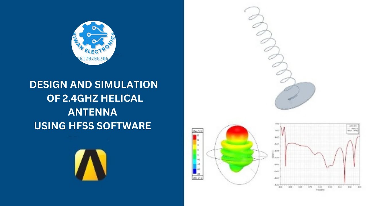 HFSS Tutorial - 2.4GHz Helix antenna design using Ansys HFSS #antenna # ...