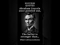 Lincoln&#39;s Faith in Democracy: The Ballot&#39;s Power 🎩🗳️💪 #abrahamlincolnquotes  #shorts #successquotes