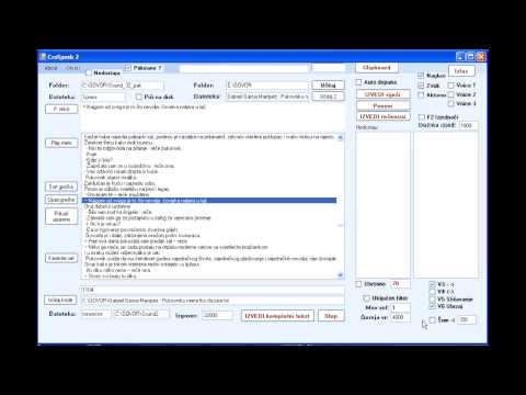 1. Text to speech - Croatian, Tekst u govor - POČETAK ( 9. zadnja verzija )