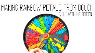 Making Rainbow Petals From Dough
