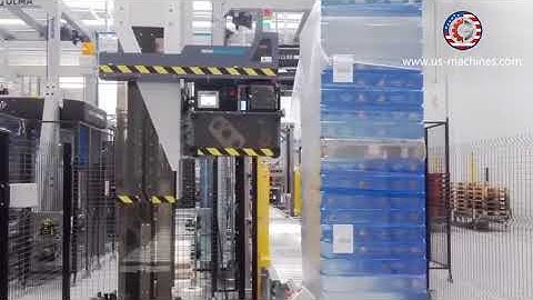 Automatic pallet labeling machine customized robot hand label stick applicator