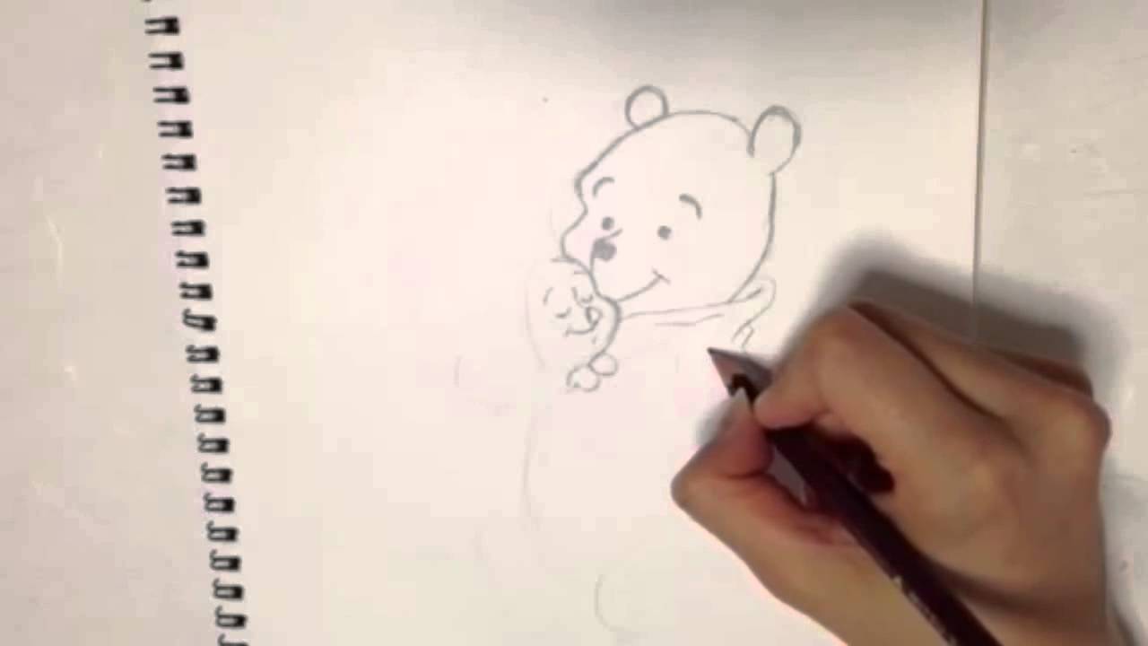 ディズニー くまのプーさんを描いてみた Disny Draw A Winnie The Pooh Youtube