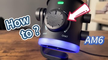 @kxmachina Showcases of Set Up the Game/Chat Mix of FIFINE AmpliGame AM6 Mic During Steaming & Gaming