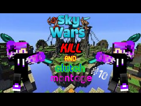 minecraft sky wars kill and clutch montage #10