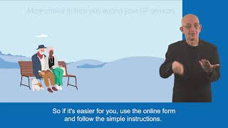 GP Online Consultation animation - British Sign Language (BSL) version