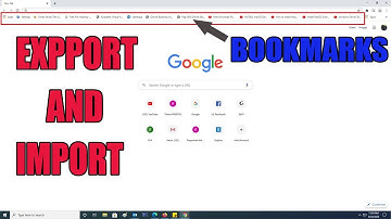 How to export and import bookmarks in google chrome