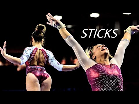 BEST gymnastics landings | Gymnastics sticks compilation