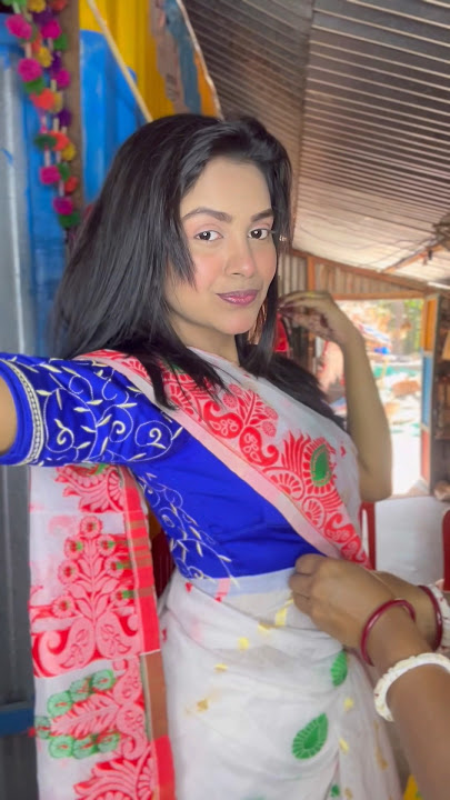 Get ready with me 🤩🌸🫶🏻 #minivlog #getreadywithme #getready #grwm #saree