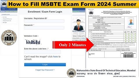 How to Fill MSBTE summer 2024 Exam form । only 2 minutes। By D-Polytechnic। #msbte #examform2024