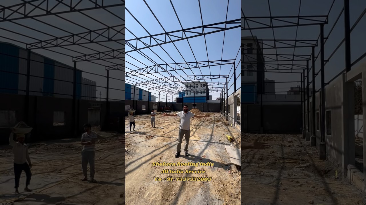 Tinshed , metro shed , factory shed ,￼ lo cost tin shed , kam kharche wala shed , Mezznine floor