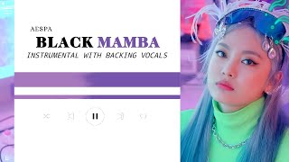 aespa - Black Mamba (Official Instrumental with backing vocals) |Lyrics| Resimi