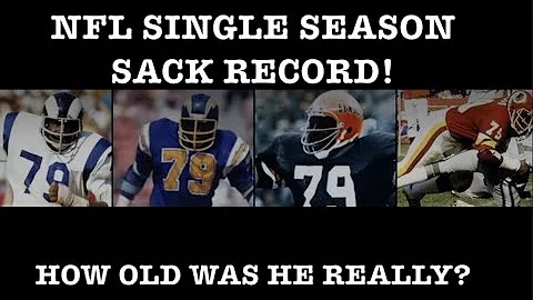 COY BACON NFL SINGLE SEASON SACK RECORD HOLDER (BE...
