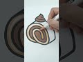 Satisfying Dessert Coloring✨🍰🎨#asmr #coloring #drawing #art #satisfying #shorts #dessert #swissroll